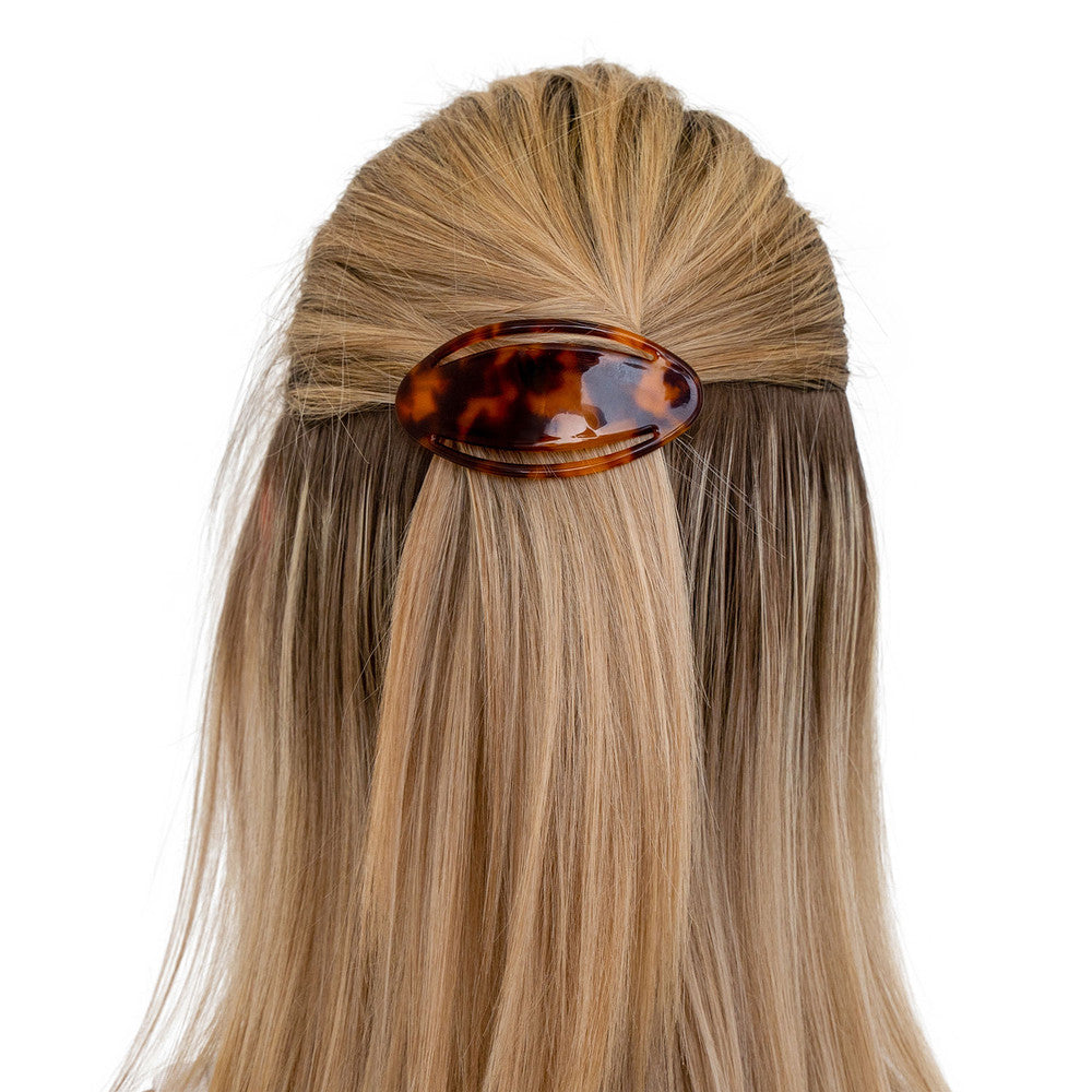 Oval Hair Barrette 9cm - Ebuni Handmade