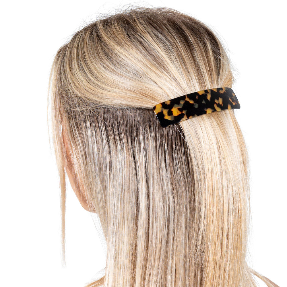 10cm Long Flat French Barrette - Ebuni Handmade