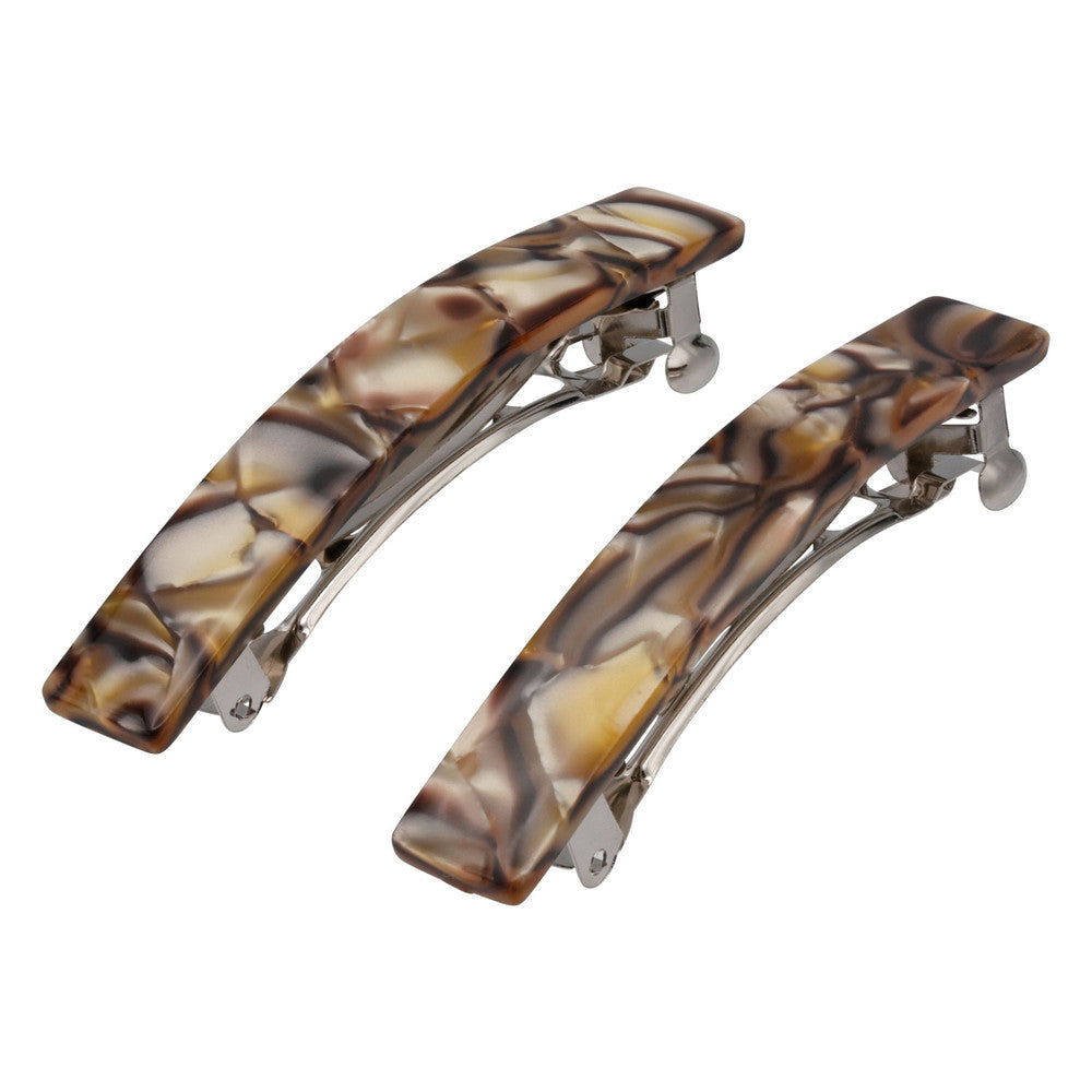 7.5cm Rectangle Hair Barrette Clips - Ebuni Handmade