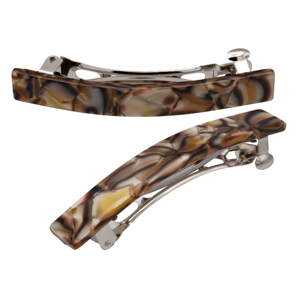 7.5cm Rectangle Hair Barrette Clips - Ebuni Handmade