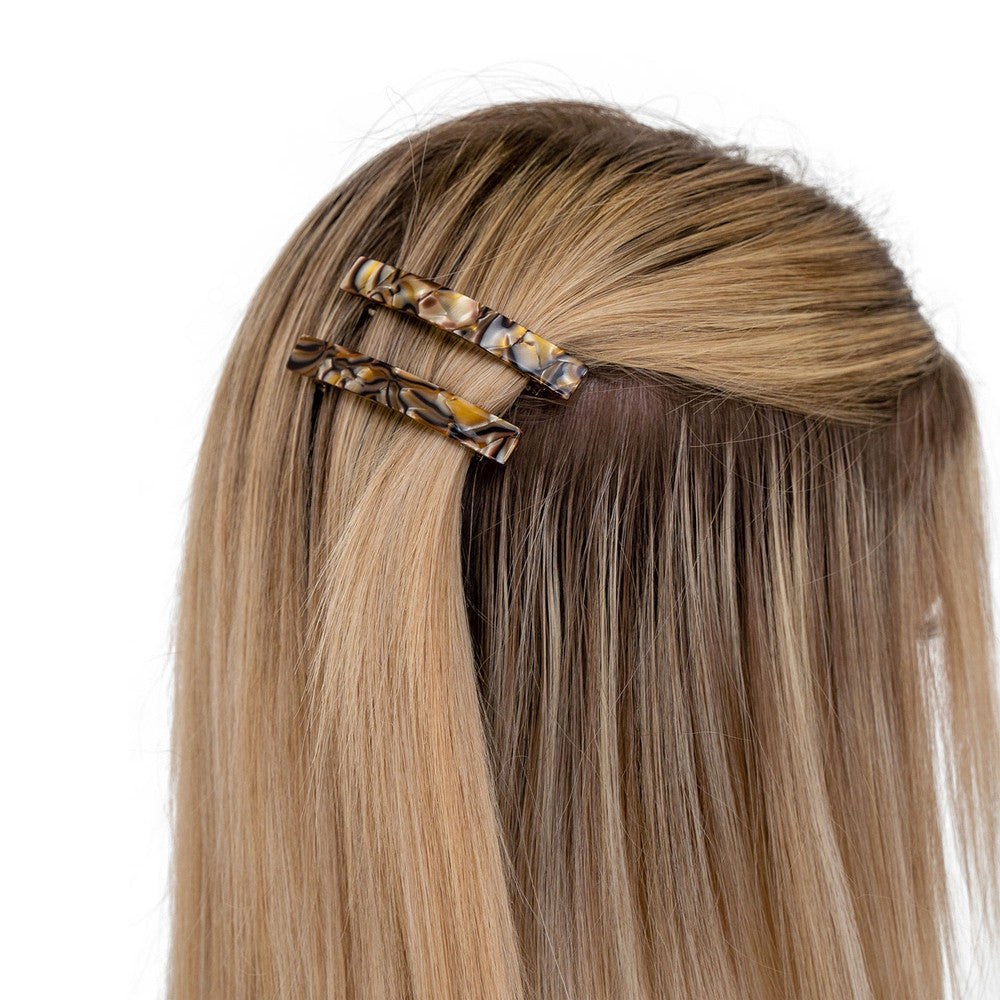 7.5cm Rectangle Hair Barrette Clips - Ebuni Handmade
