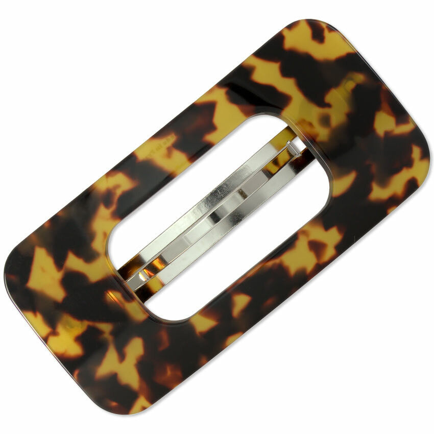 Handmade 8cm French Open Rectangle Barrette