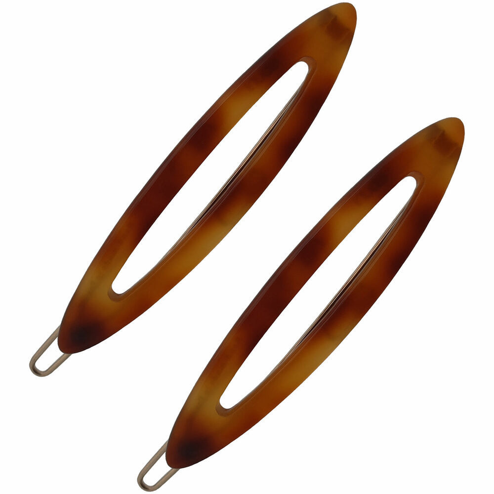 Narrow Oval 6.5cm Hair Clips