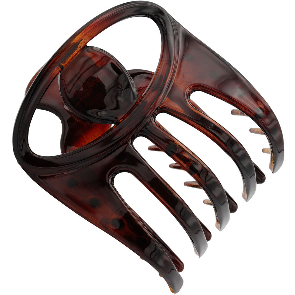 Ovale Wide Hair Beak Clip with Teeth and Comb