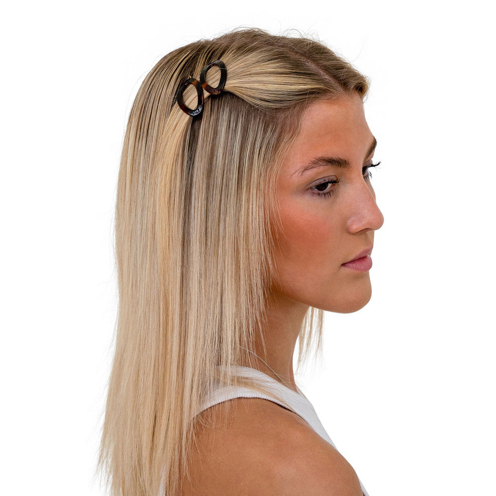 Small French Oval Hair Clips (Pair)