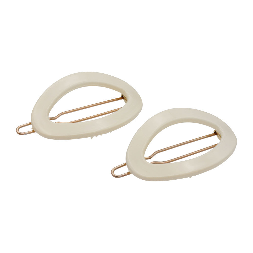 Small French Oval Hair Clips (Pair)