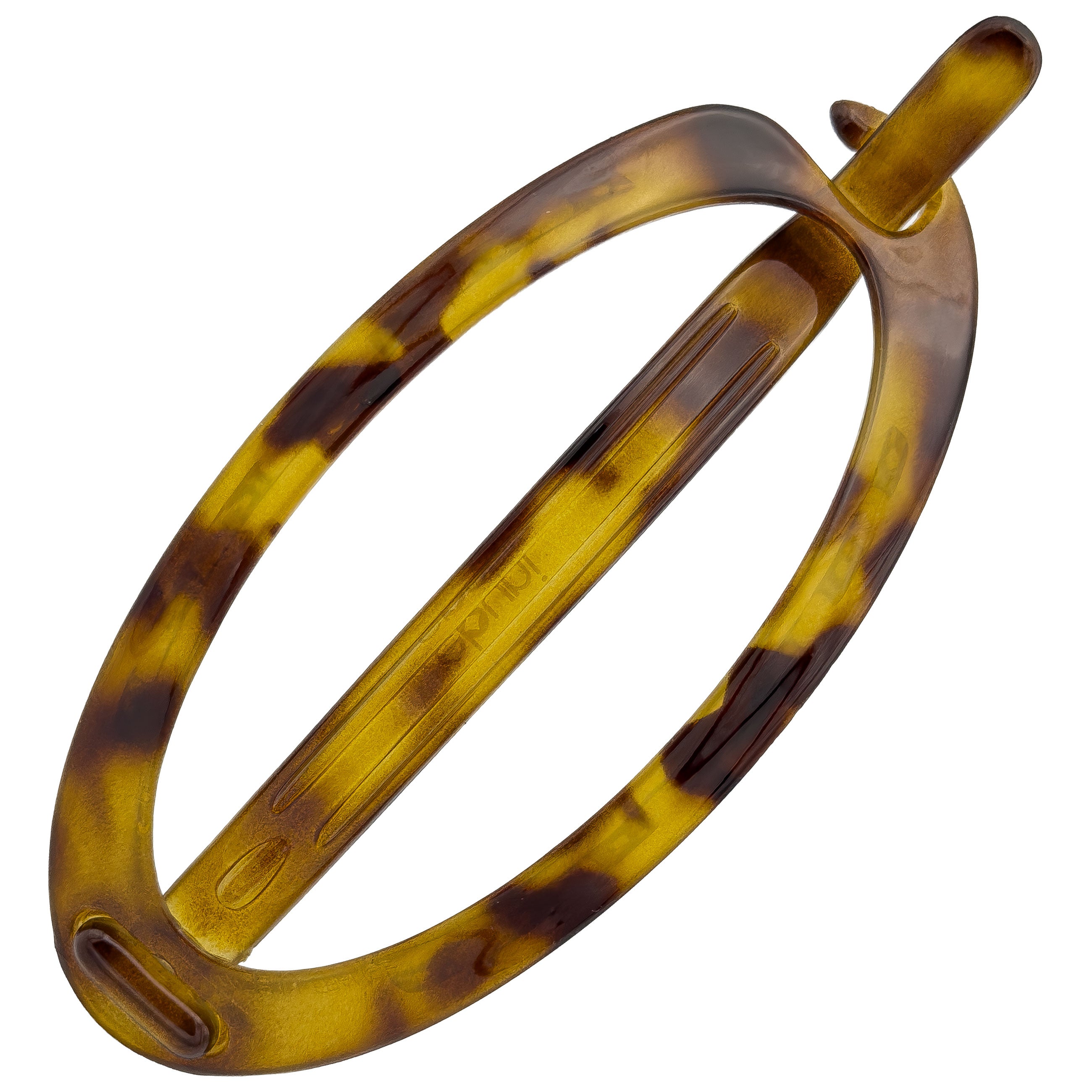 12cm French Hollow Oval Barrette Clip