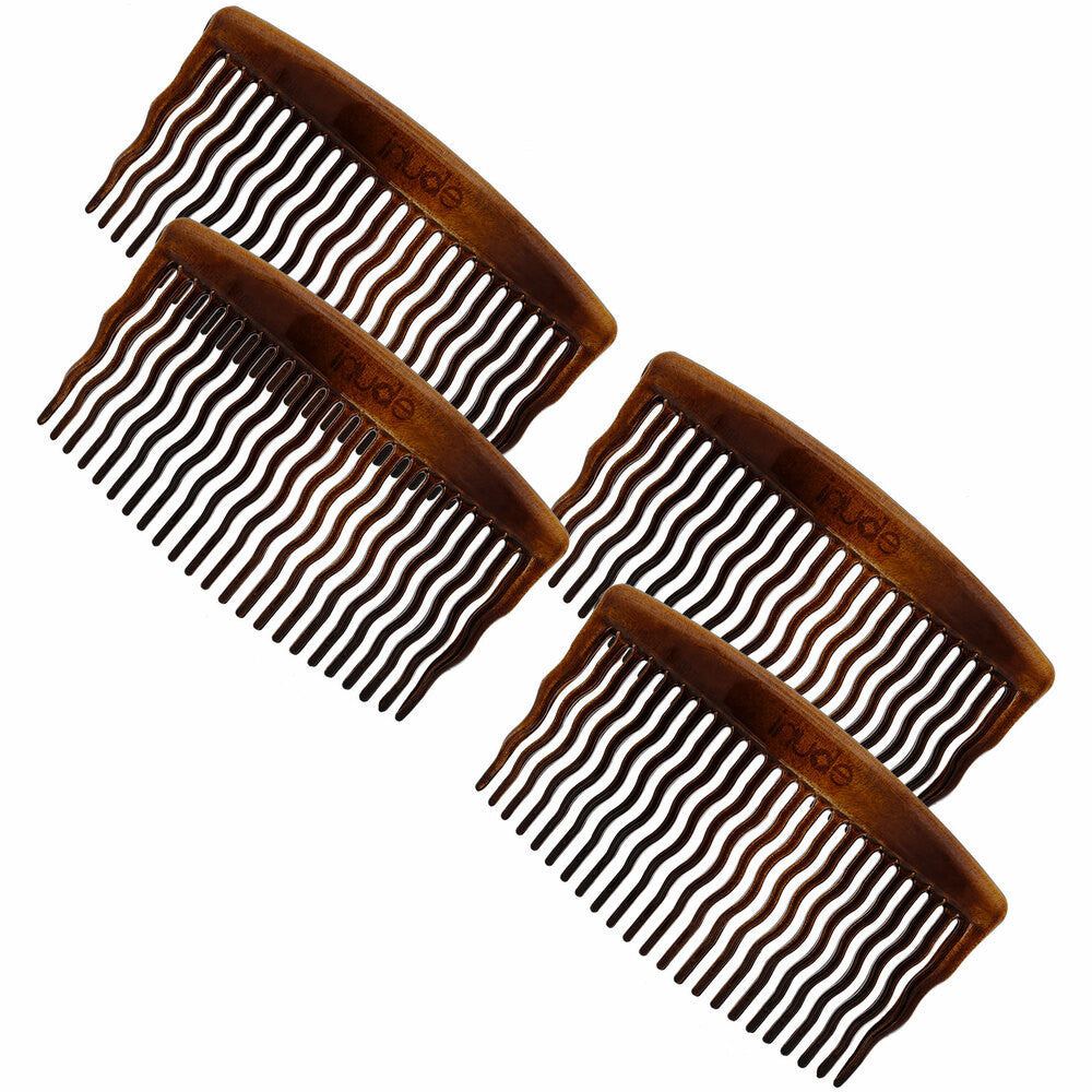 Modern French Side Hair Combs 4 Pack